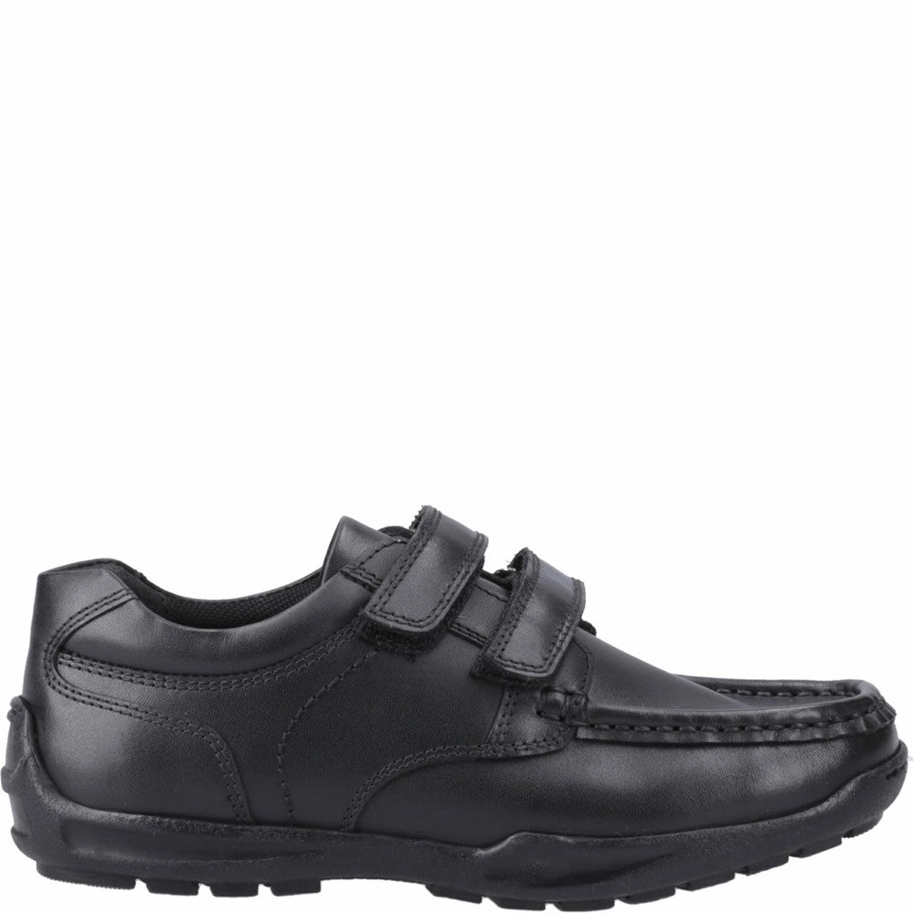 Hush Puppies Maddox Touch Fastening Junior School Shoes Effortless Gear Layer Smart