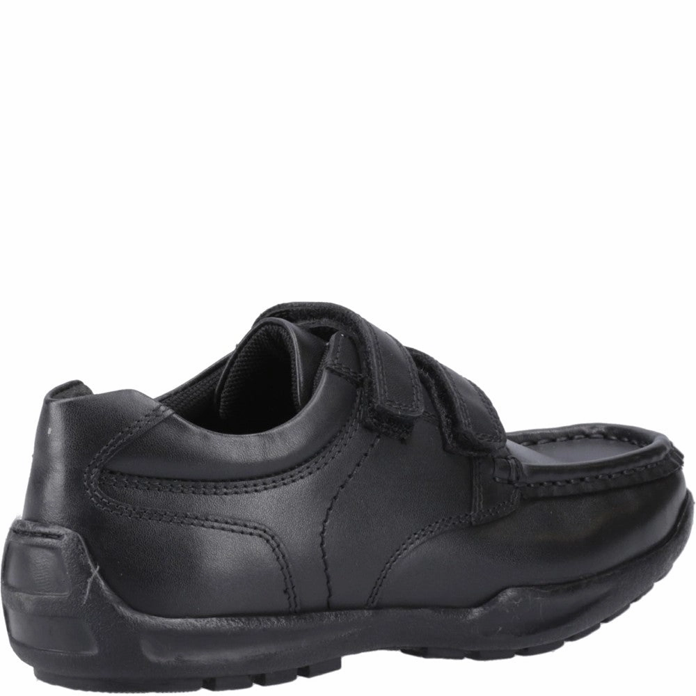 Hush Puppies Maddox Touch Fastening Senior School Shoes Pure Urban
