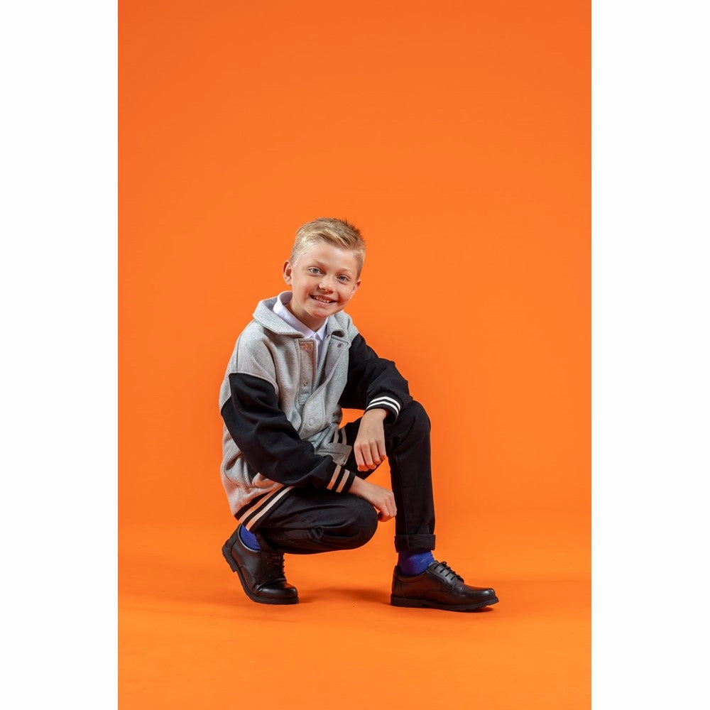 Shift Into Ease Urban Optimized Hush Puppies Oliver Senior School Shoes