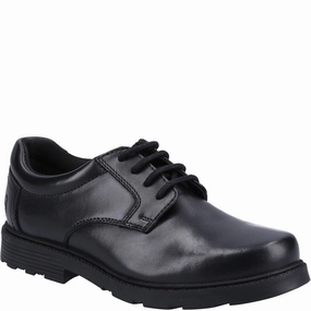 Hush Puppies Oliver Senior School Shoes Uncomplicated Fit Adaptive Gear