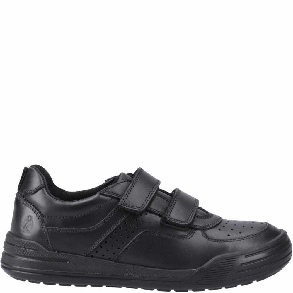Hush Puppies Sully Touch Fastening Junior School Shoes Smooth Silhouettes