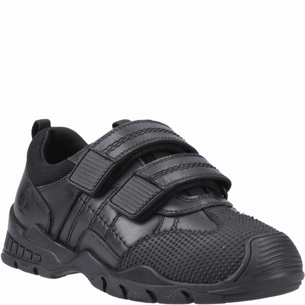 Functional Ease Lifestyle Built Hush Puppies Tristen Touch Fastening Junior School Shoes