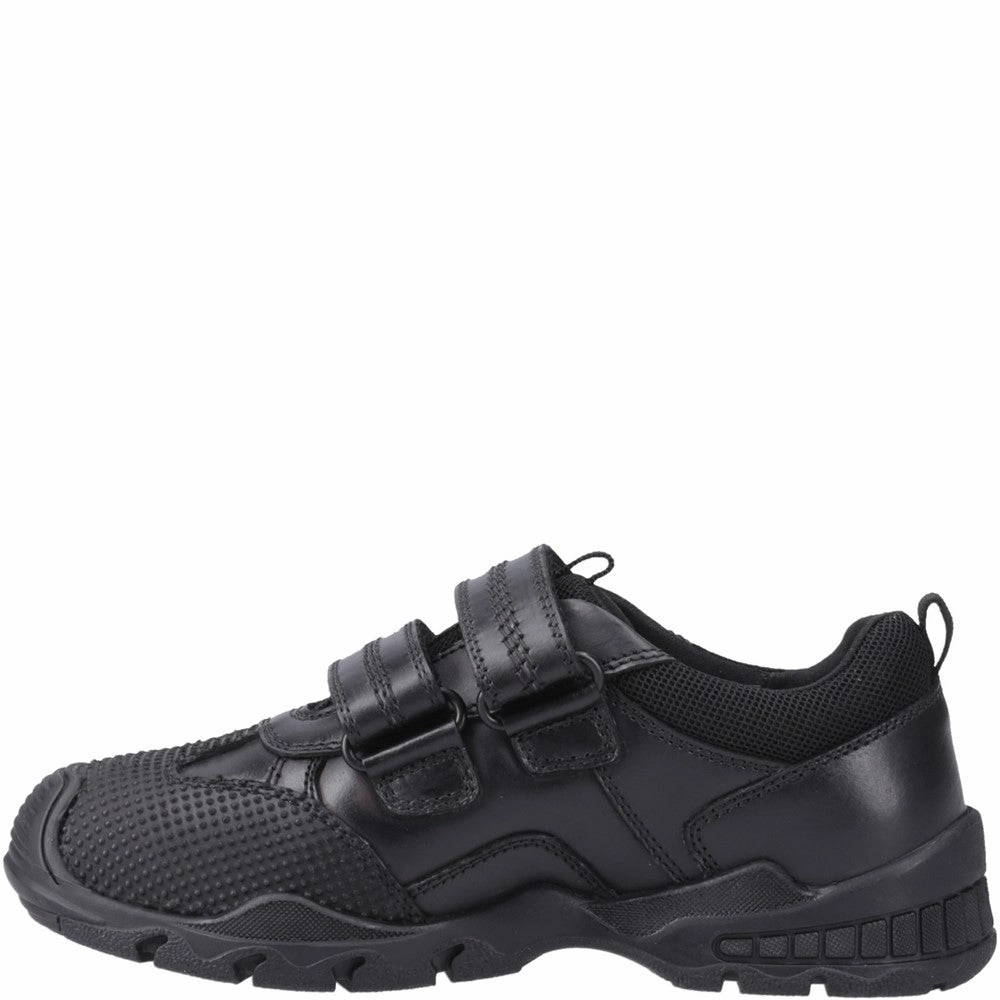 Hush Puppies Tristen Touch Fastening Junior School Shoes Versatile Build