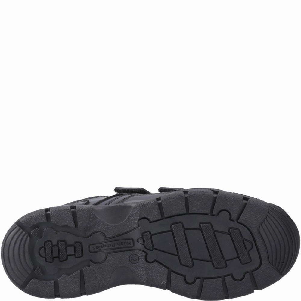 Hush Puppies Tristen Touch Fastening Senior School Shoes Active Core Future Lines