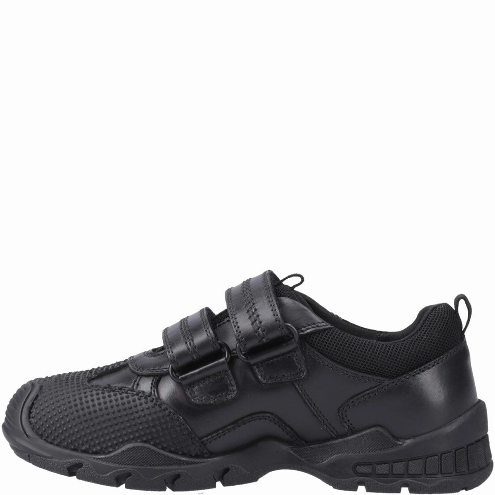 Hush Puppies Tristen Touch Fastening Senior School Shoes Edge-Layered Streamlined Look