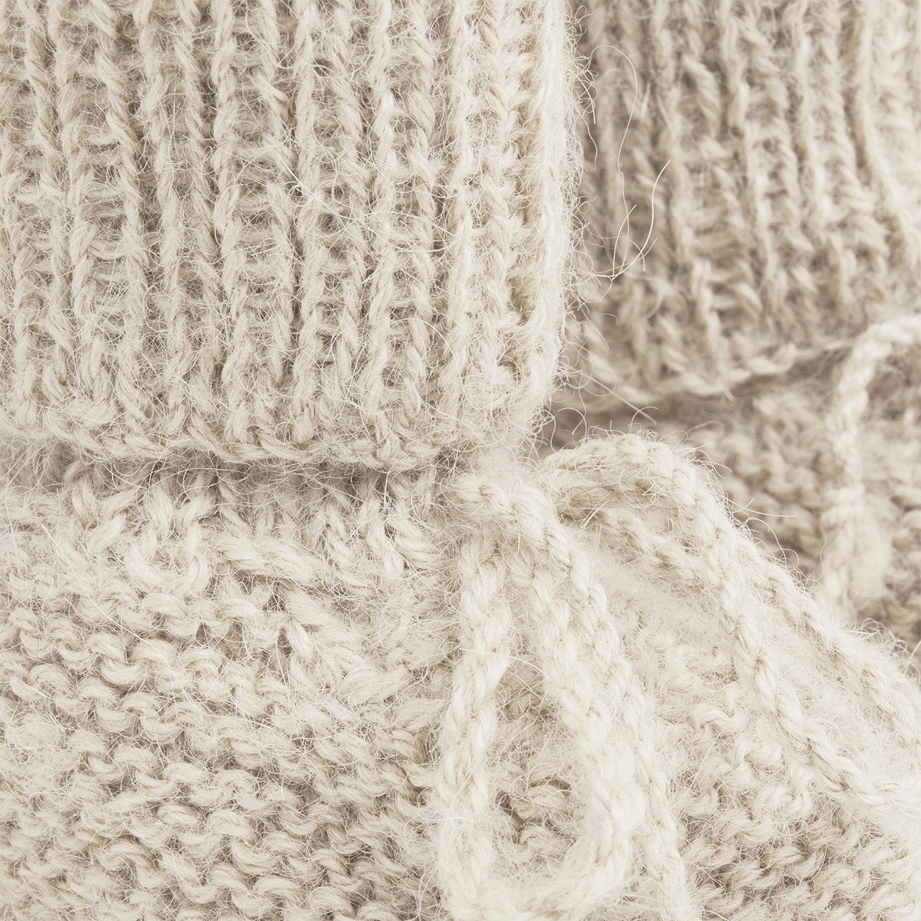 Huttelihut Off-White Footies Alpaca Wool Knit Clean Movement Core-Driven