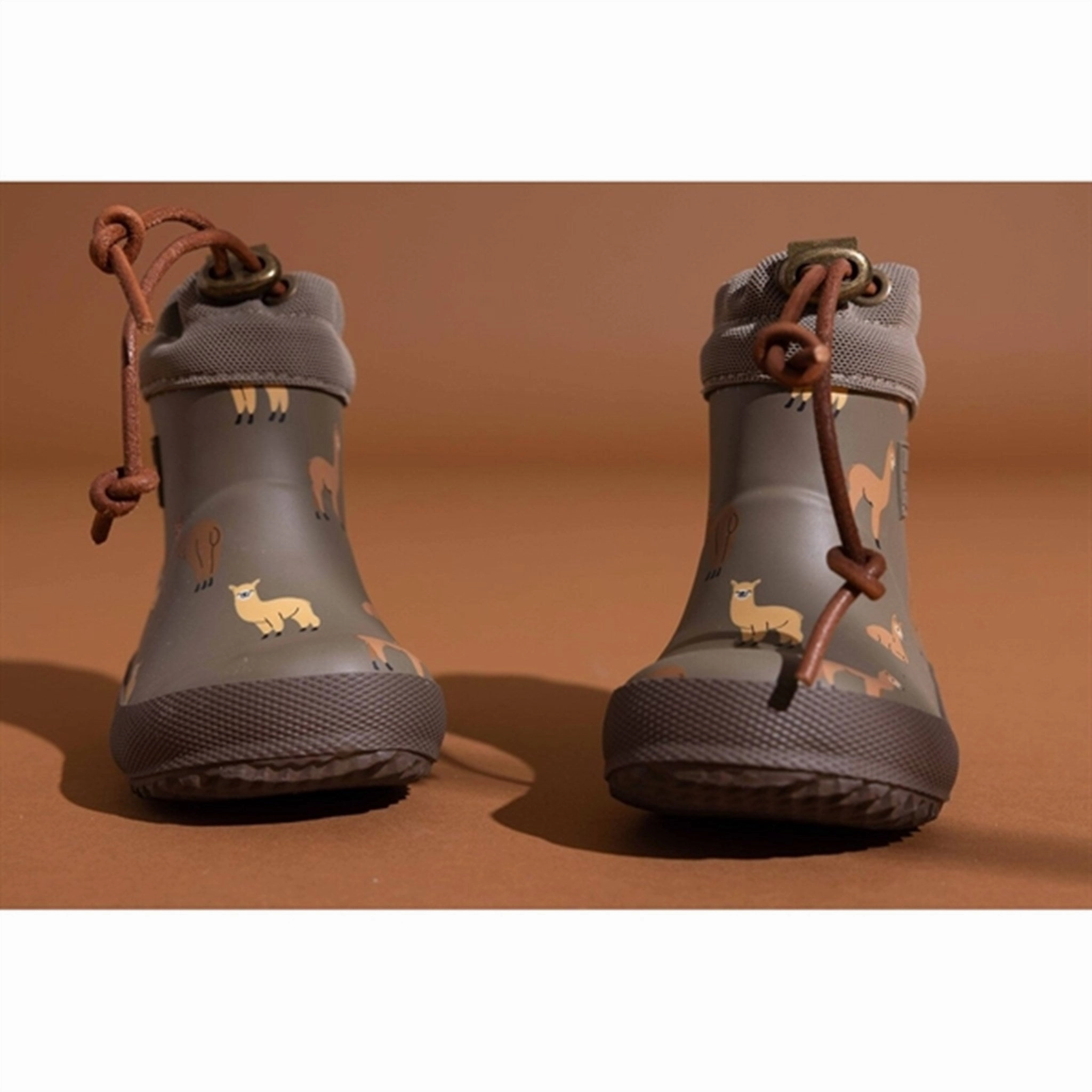Huttelihut X Bisgaard Baby Thermo Rubber Boots Earth Fluid-Form Design