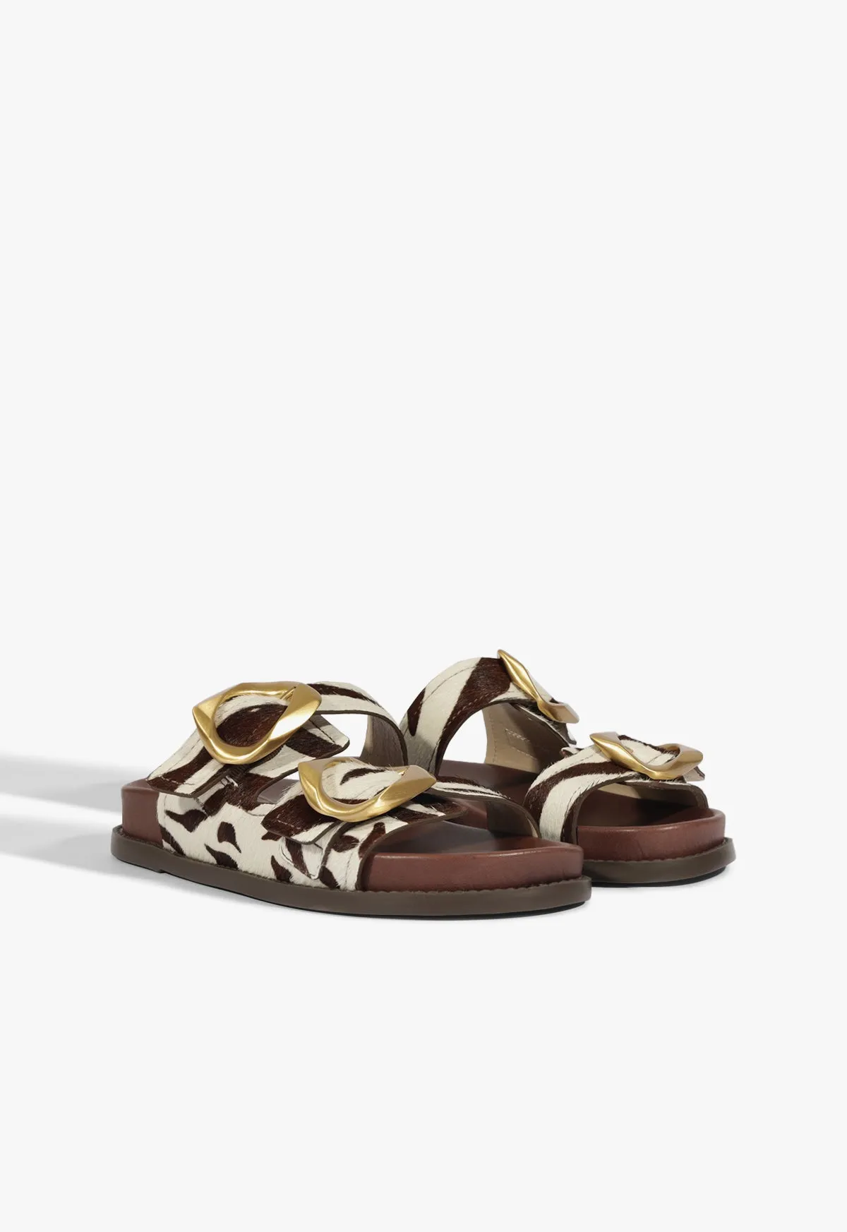 Olga Animal Print Leather Sporty Sandal Comfort All Ways Modern Wearables
