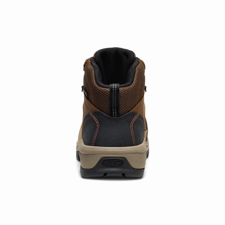 Women'S Skokie Waterproof Work Boot (Carbon Toe)  |  Bison/Black Comfort All Ways