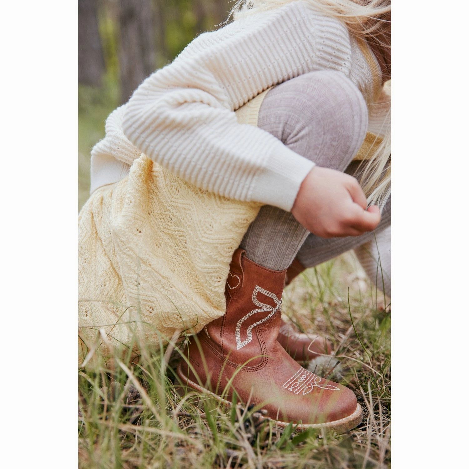 Angulus Tan Cowboy Boot Form-Led Fresh Drop
