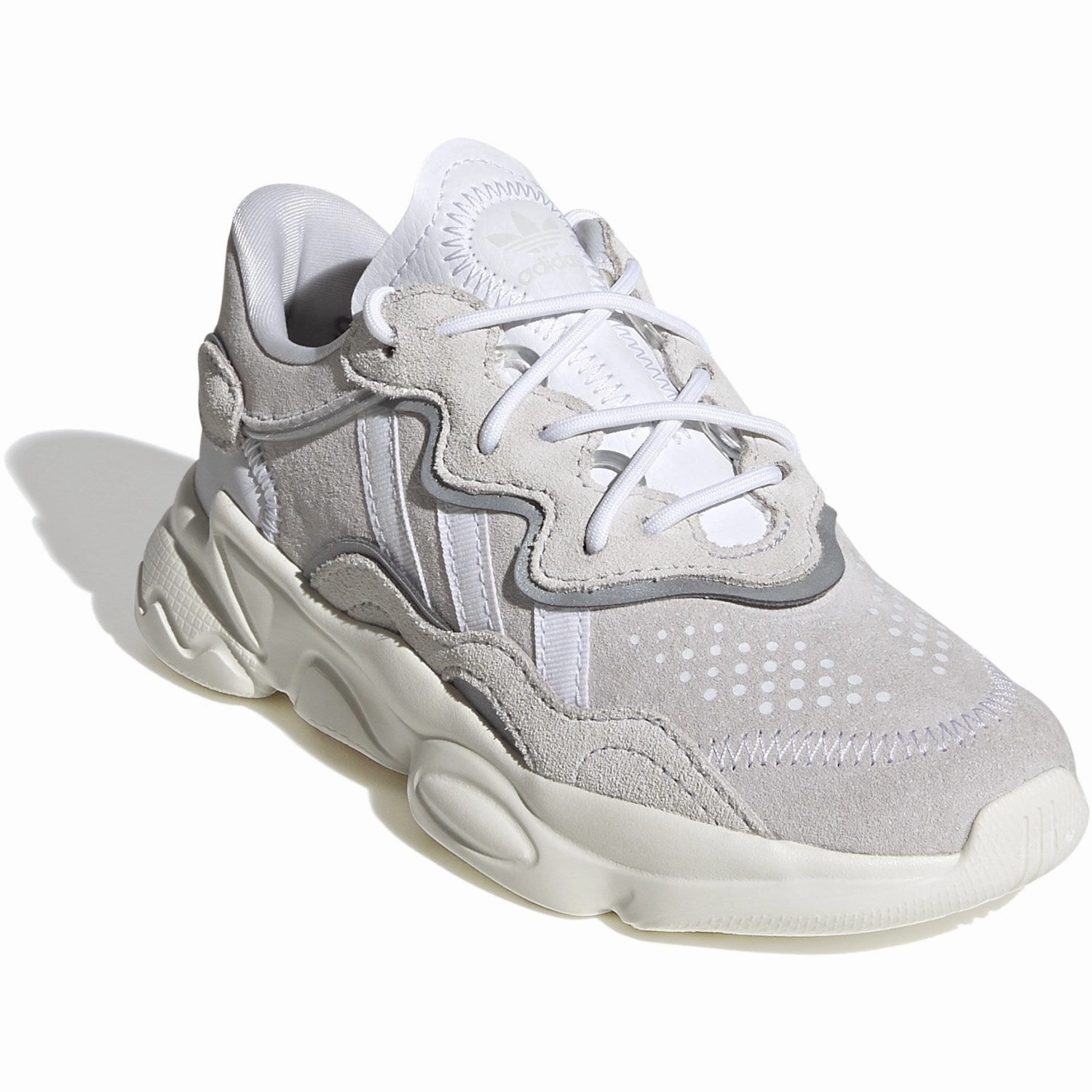 Adidas Originals Crystal White/Cloud White/Off White Ozweego C Sneakers Elevated Gear Your Rhythm Layer