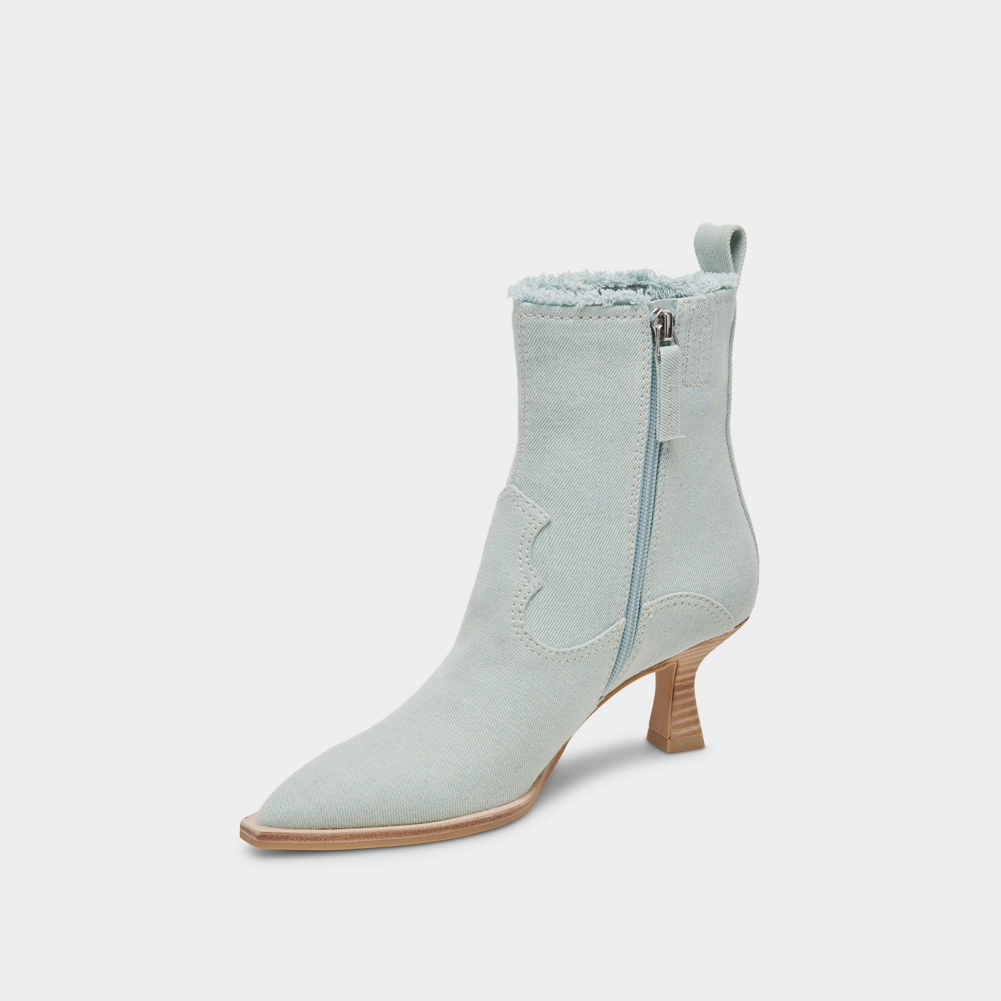 Balanced Design Rhythmic Comfort Austin Boots Light Blue Denim