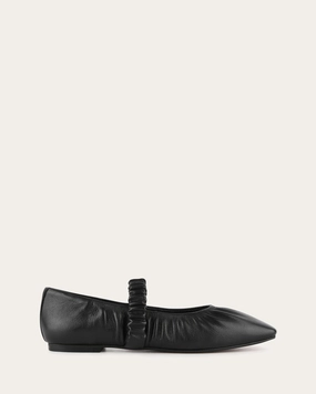 Multi-Wear Outfit Rhythm-Based Wear Keely Ballet Flats Black Leather