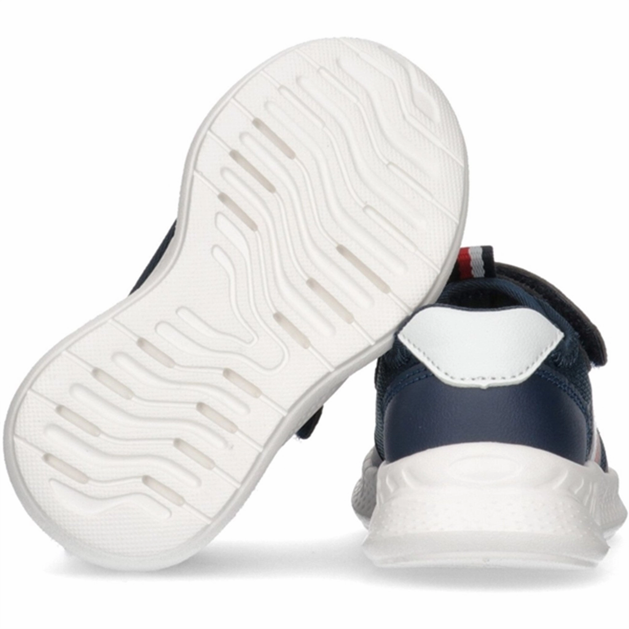 Your Daily System Tommy Hilfiger Stripes Low Cut Lace-Up Velcro Sneaker Blue/White