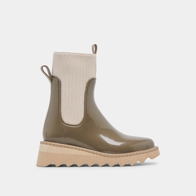 Tropic H2O Boots Dk Moss Patent Stella Mindful Motion