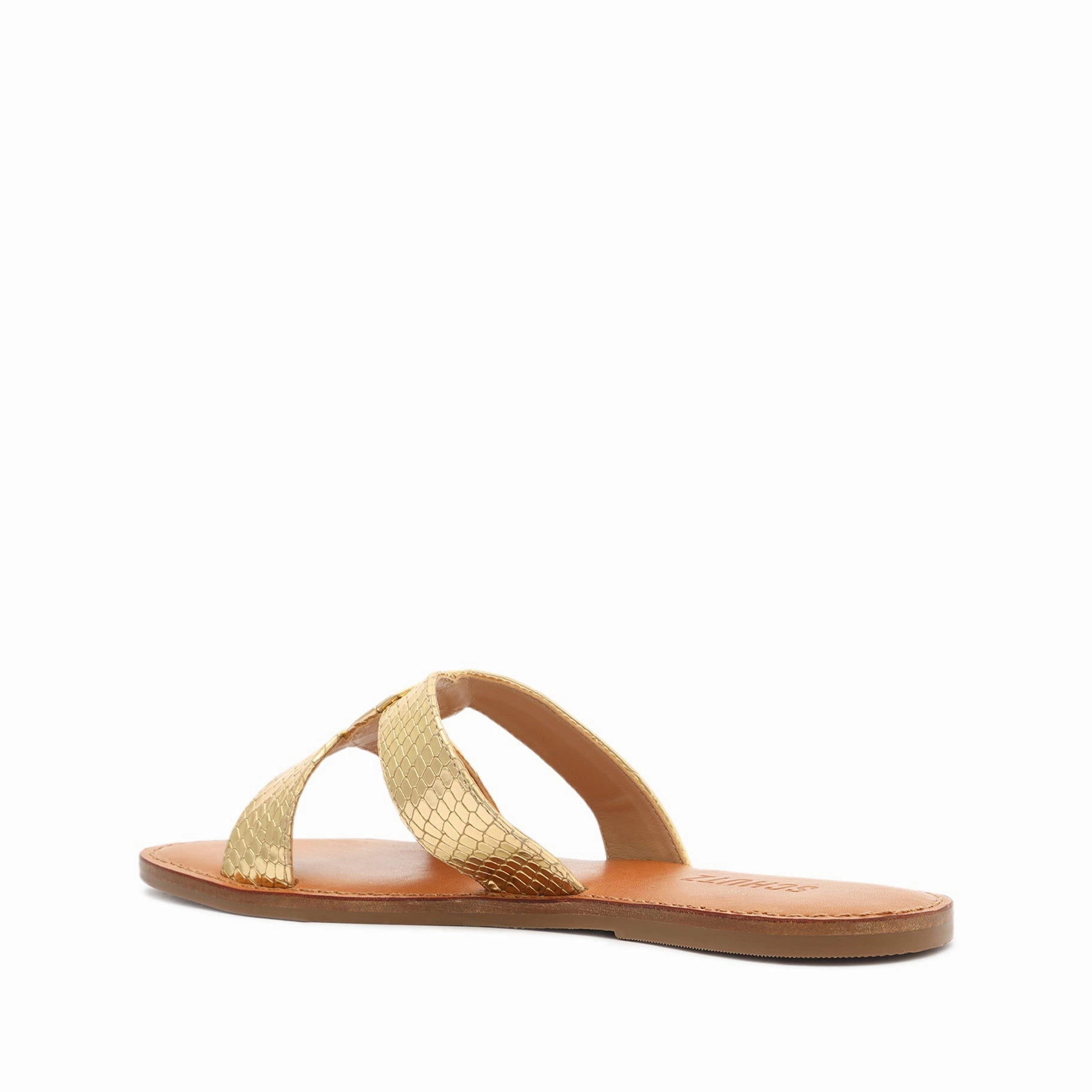 Rita Metallic Leather Sandal Modern Build