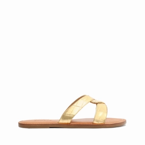 Redefined Casual Style Made Easy Rita Metallic Leather Sandal