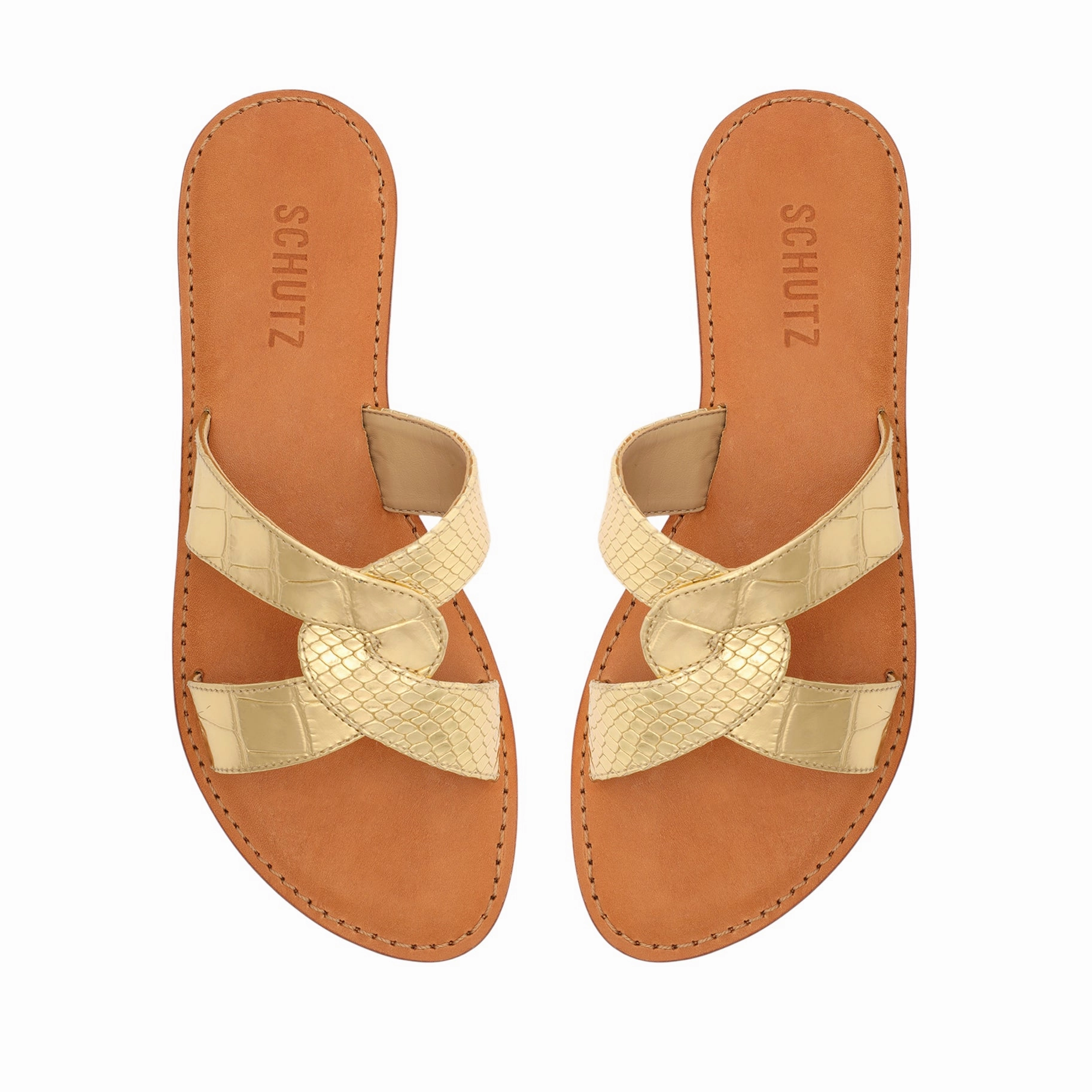 Rita Metallic Leather Sandal Urban Calm