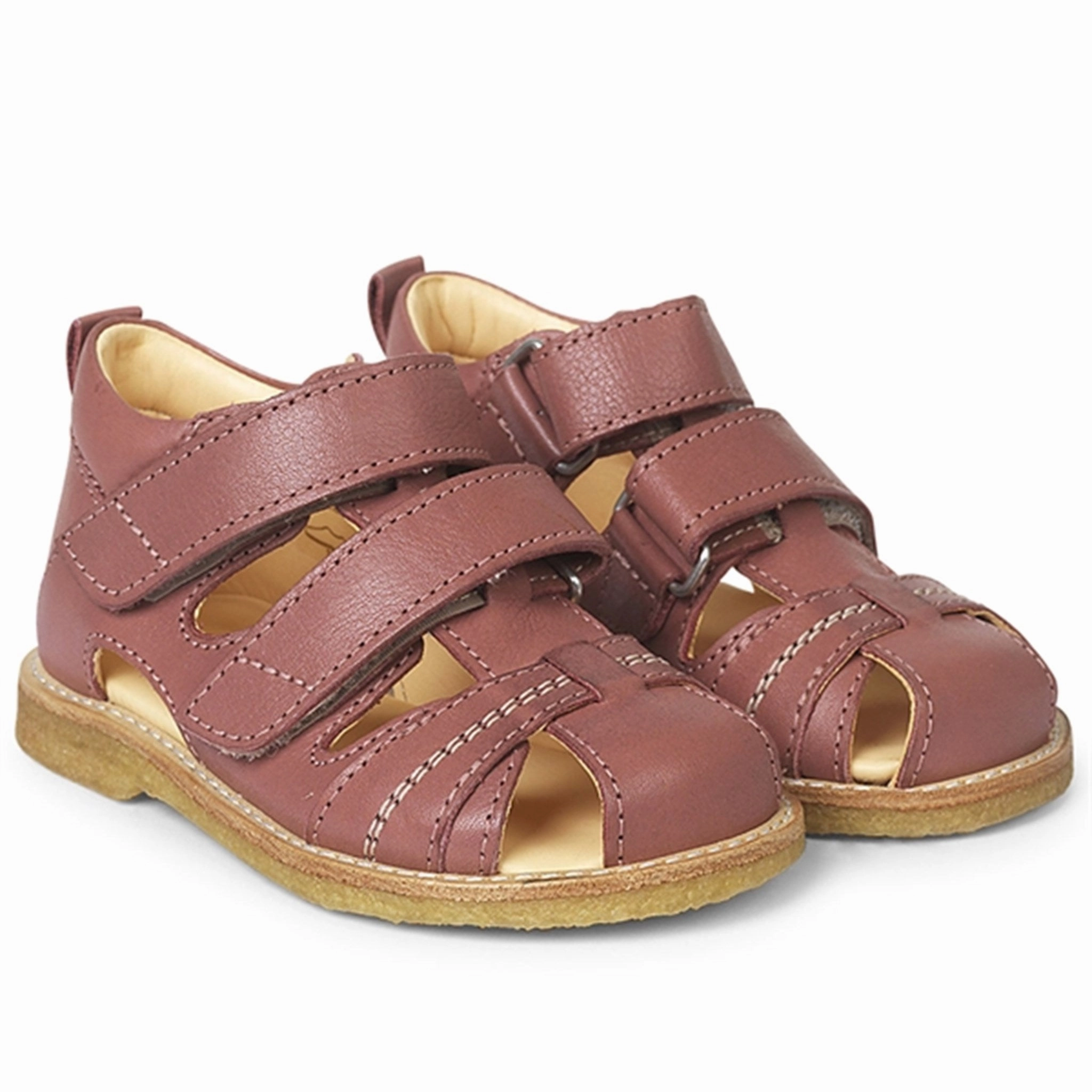 Angulus Starter Sandal W. Velcro Old Rose 0506-101-1411 Core Rhythm