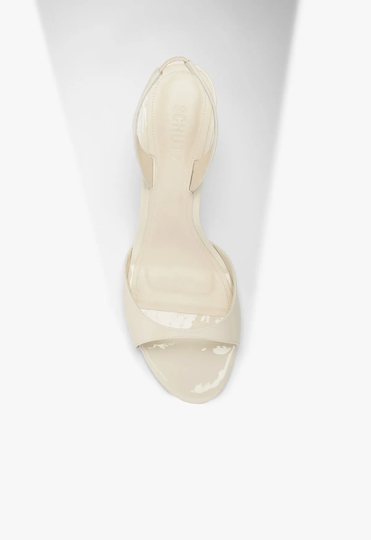 Scarlett Sling Mid Patent Sandal Modern Build