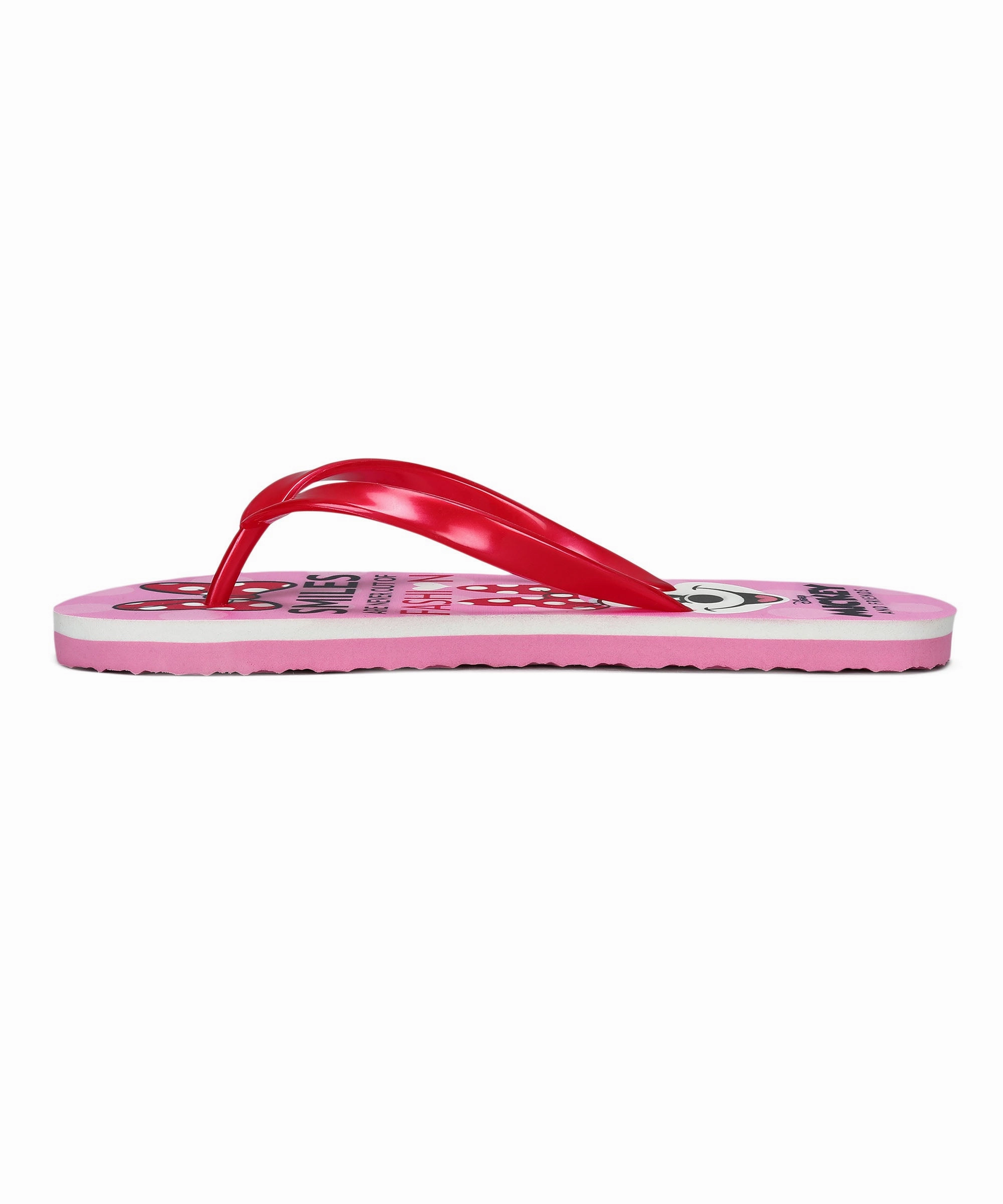 Paragon Dk3743L Women'S Red Sliders With Cushioned Sole For Everyday Use Engineered Simplicity