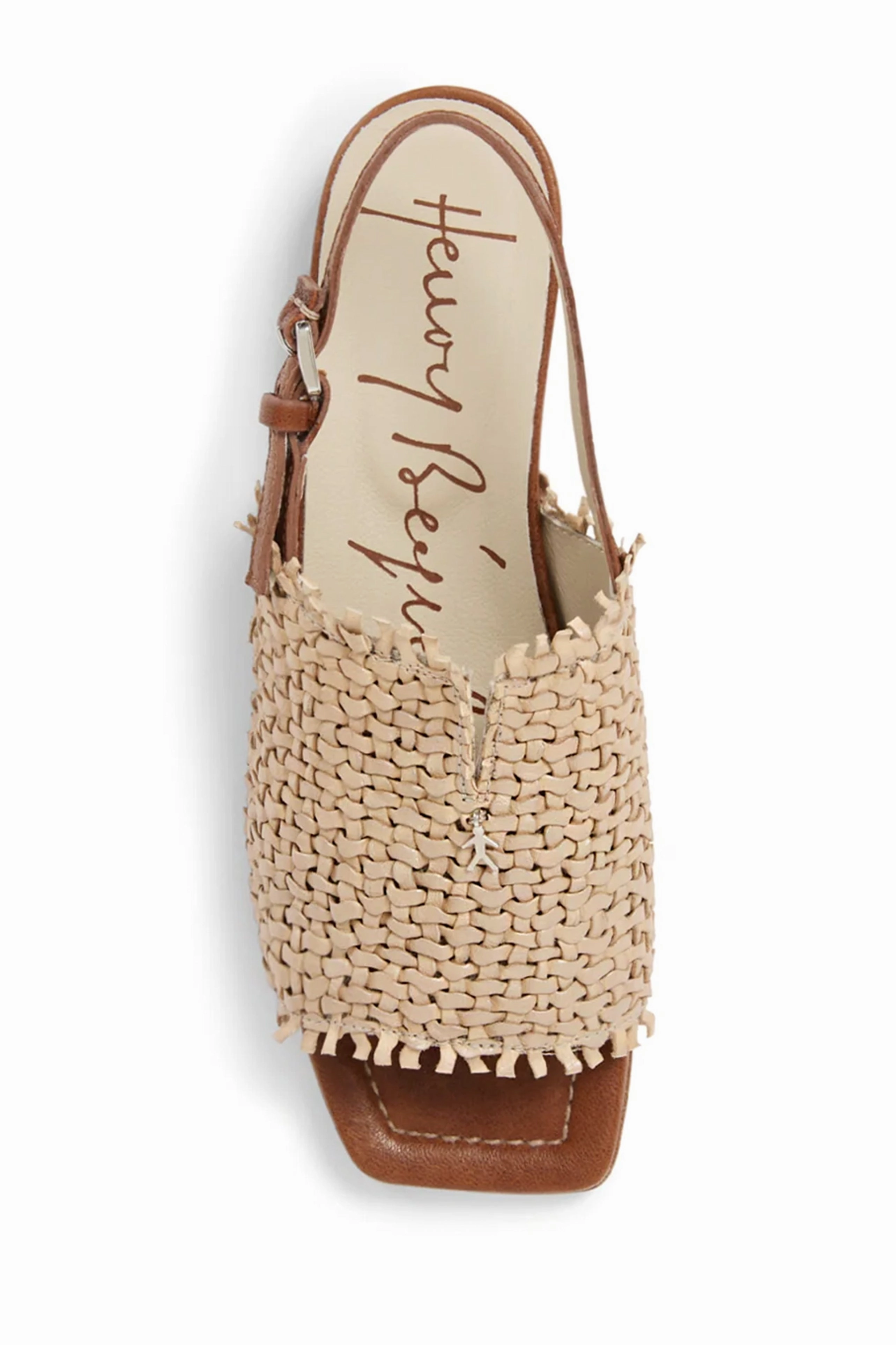 Contemporary Vibes Ease In Motion Intreccio Woven Leather Sandal In Madreperla Beige