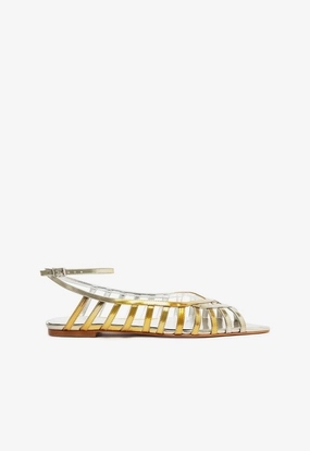 Iris Specchio Leather Flat Optimized Outfit