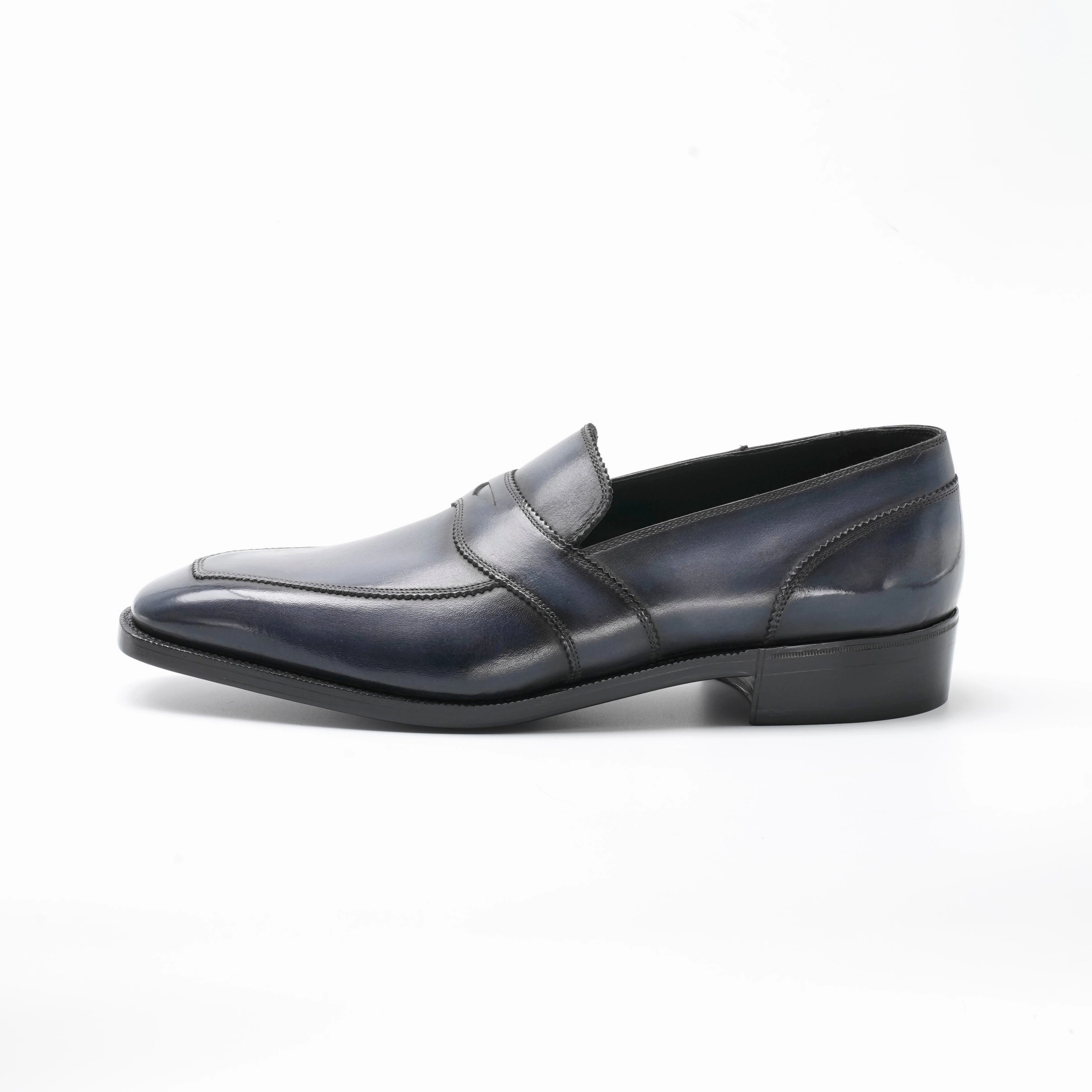 Balanced Design Style In Balance James Loafer - Gunmetal Handmade Patina