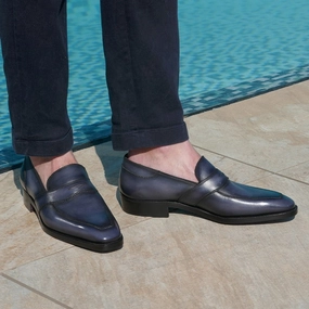 James Loafer - Gunmetal Handmade Patina Form-Light Fit