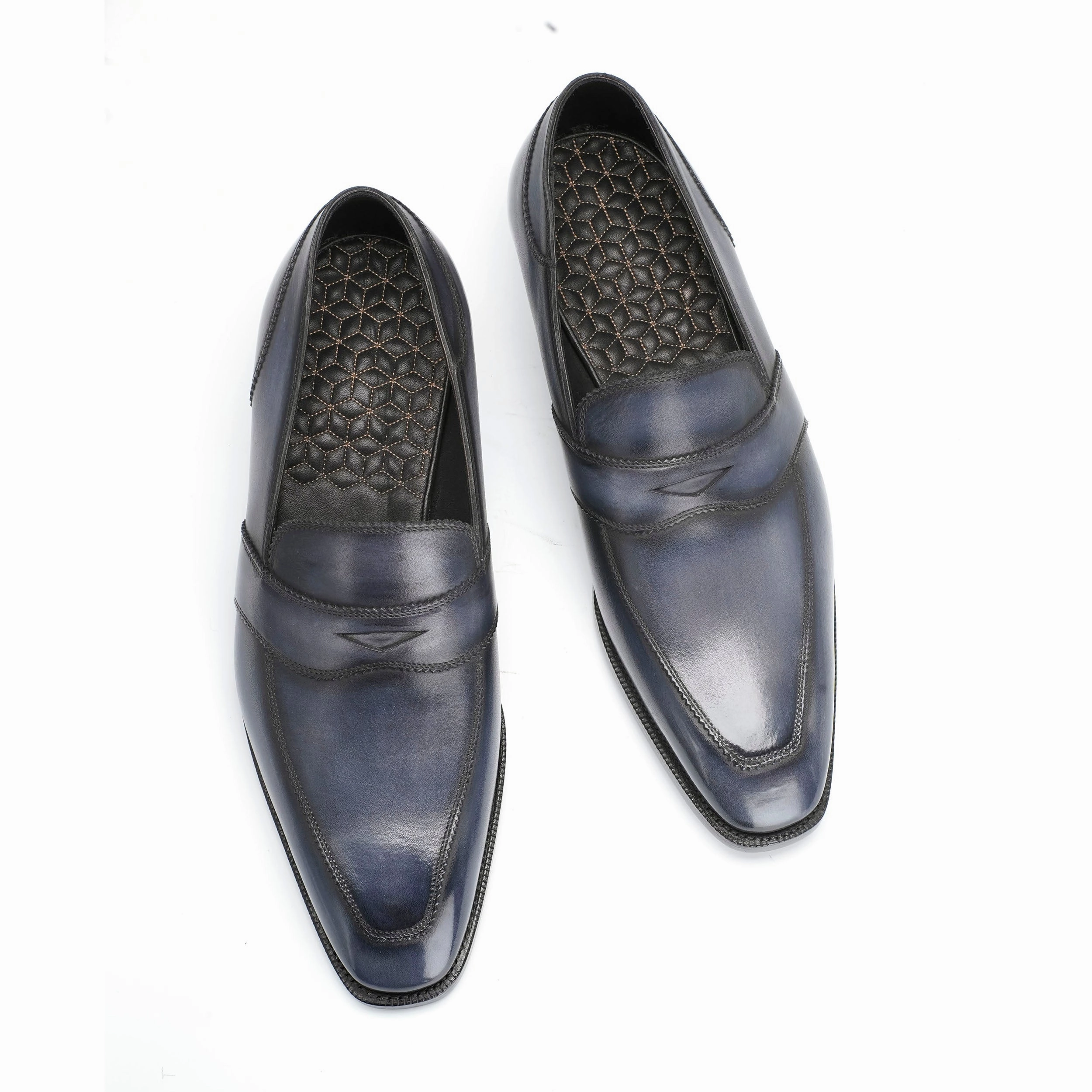 Cool In Motion James Loafer - Gunmetal Handmade Patina