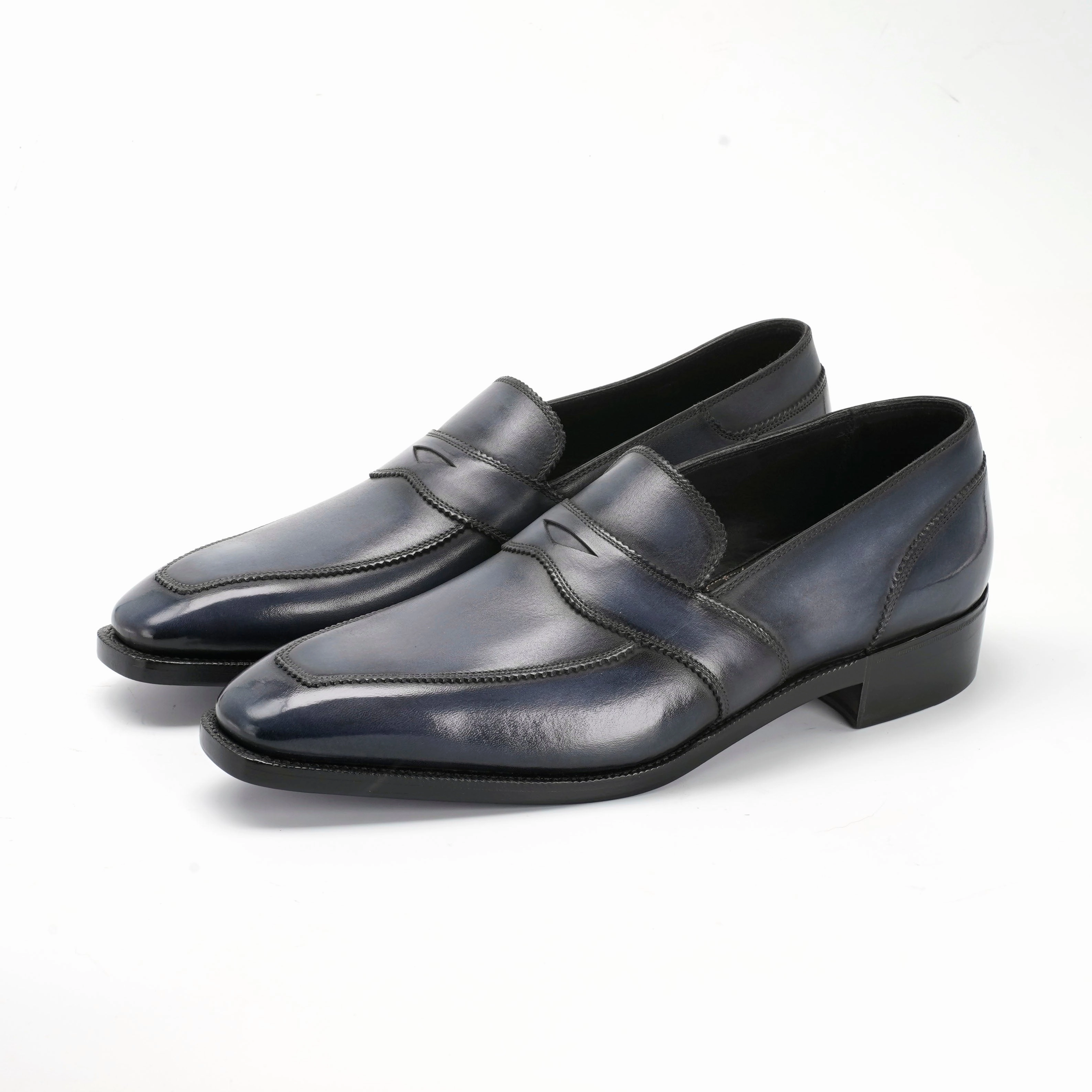 Everyday Armor Street Clarity James Loafer - Gunmetal Handmade Patina