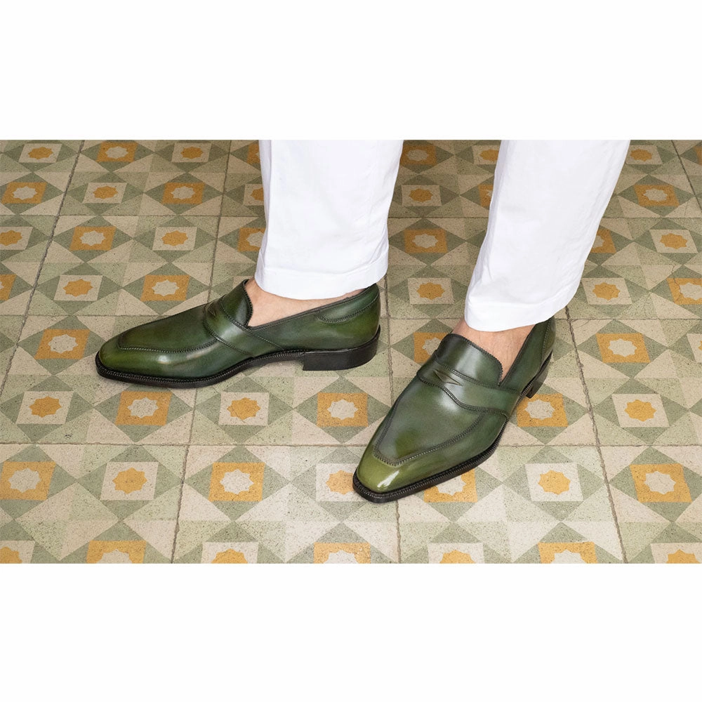 James Loafer - Rosemary Handmade Patina Cool Tones Street Form