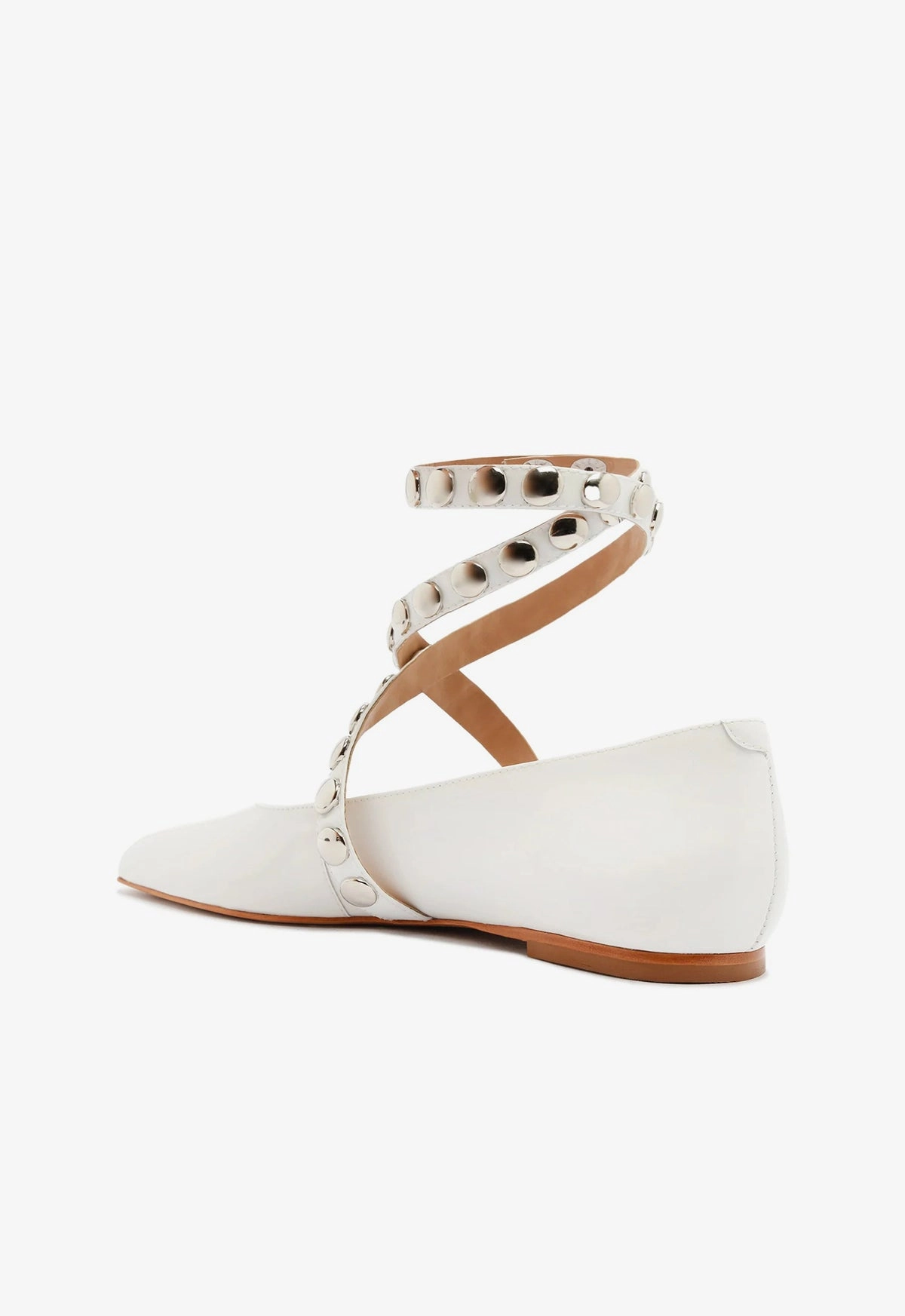 Jaycie Patent Leather Flat Refined And Raw Cool And Clean
