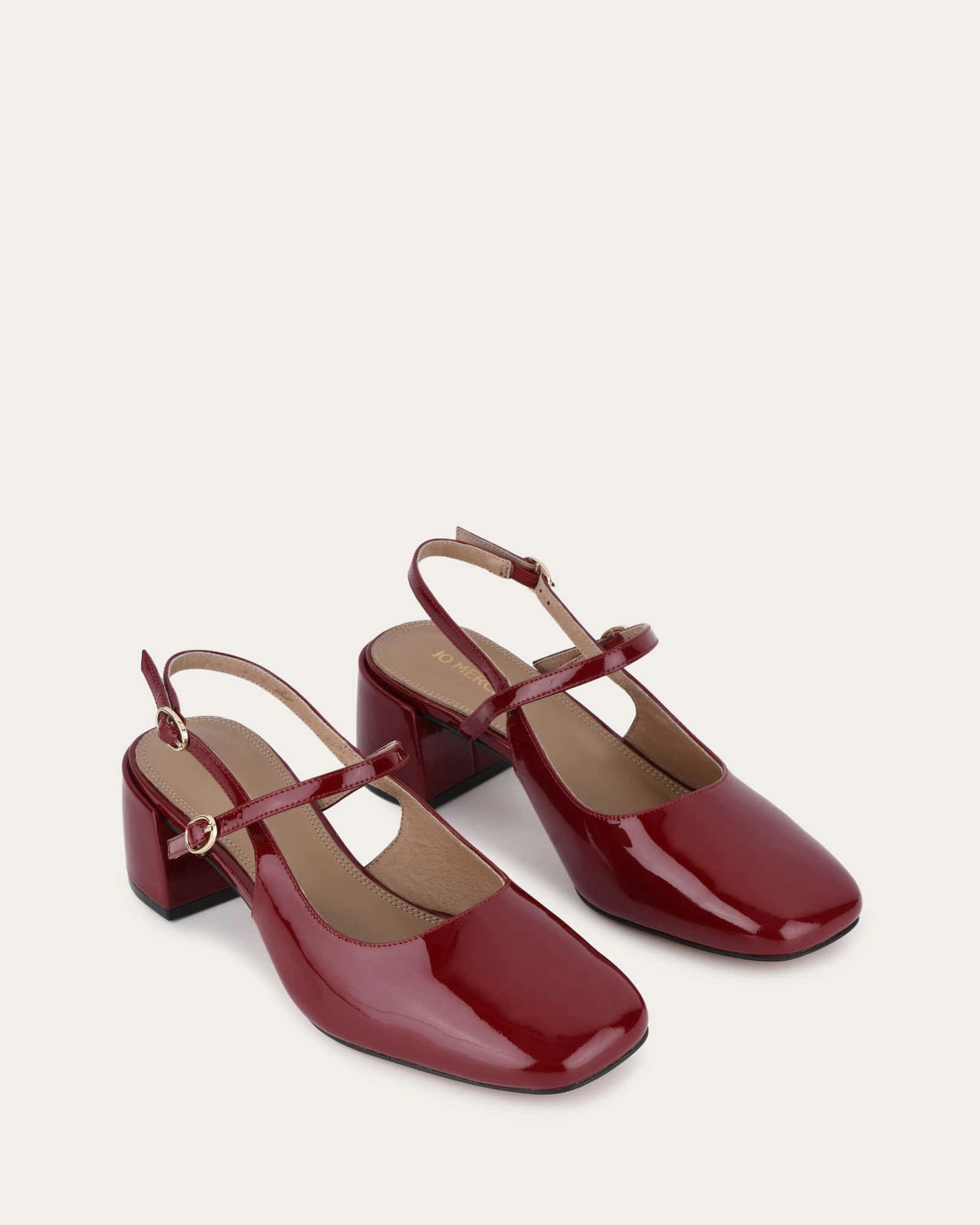 Modern Momentum Future-Ready Fit Jenna Low Heels Ruby Red Patent