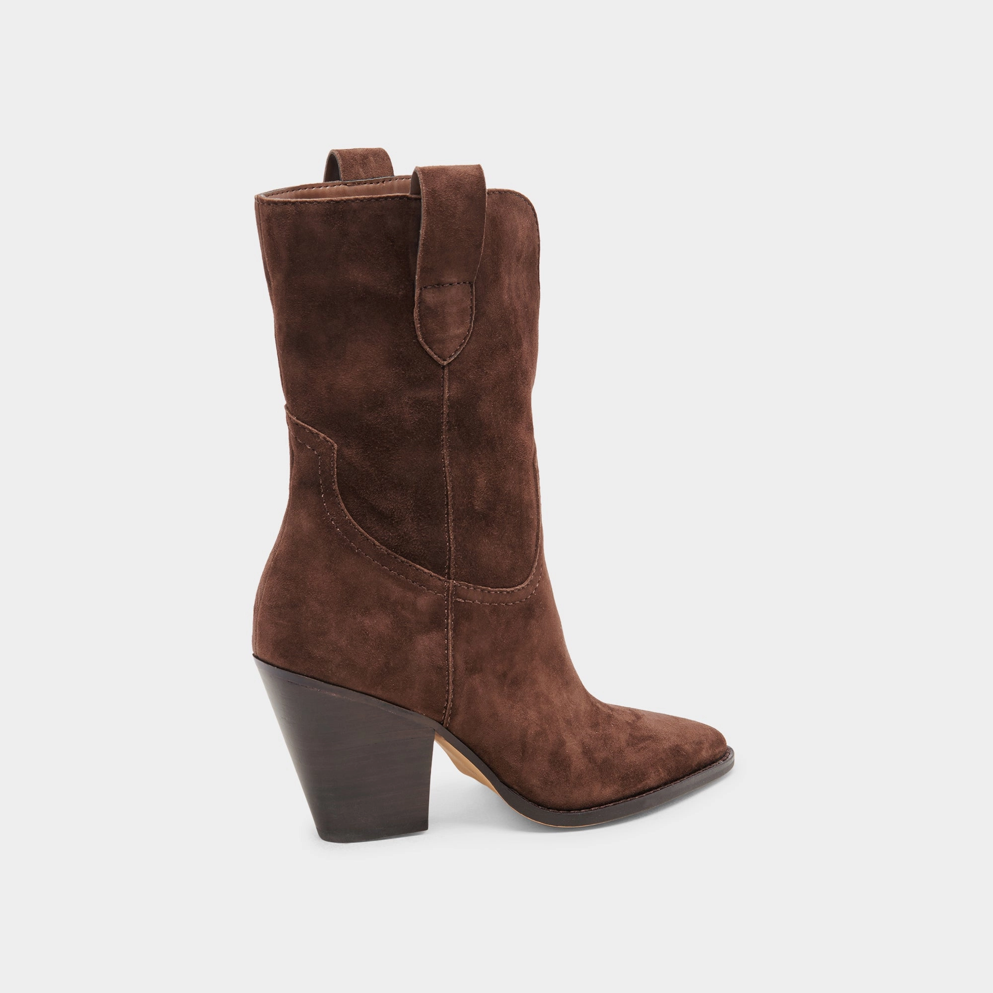 Jessey Boots Dk Brown Suede Hybrid Aesthetic
