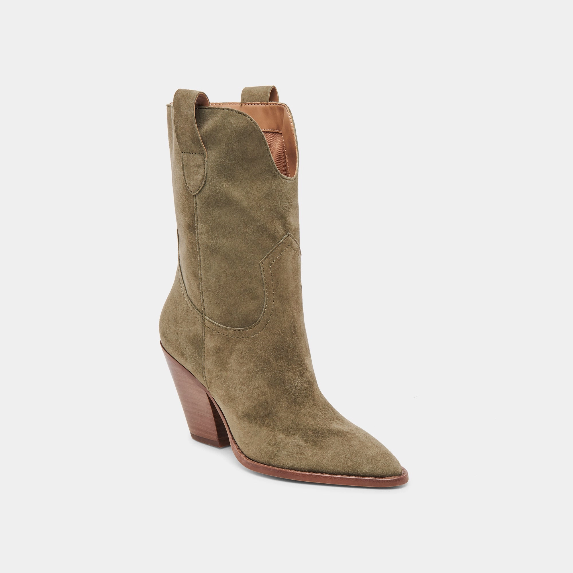 Simplicity Rules Refined Comfort Jessey Boots Moss Suede