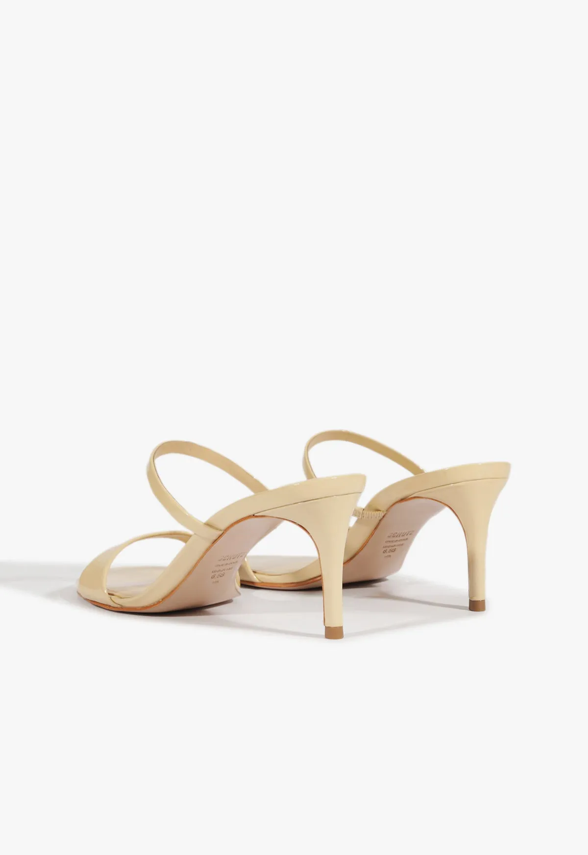 Engineered Profile Jessica Mid Mule Patent Sandal