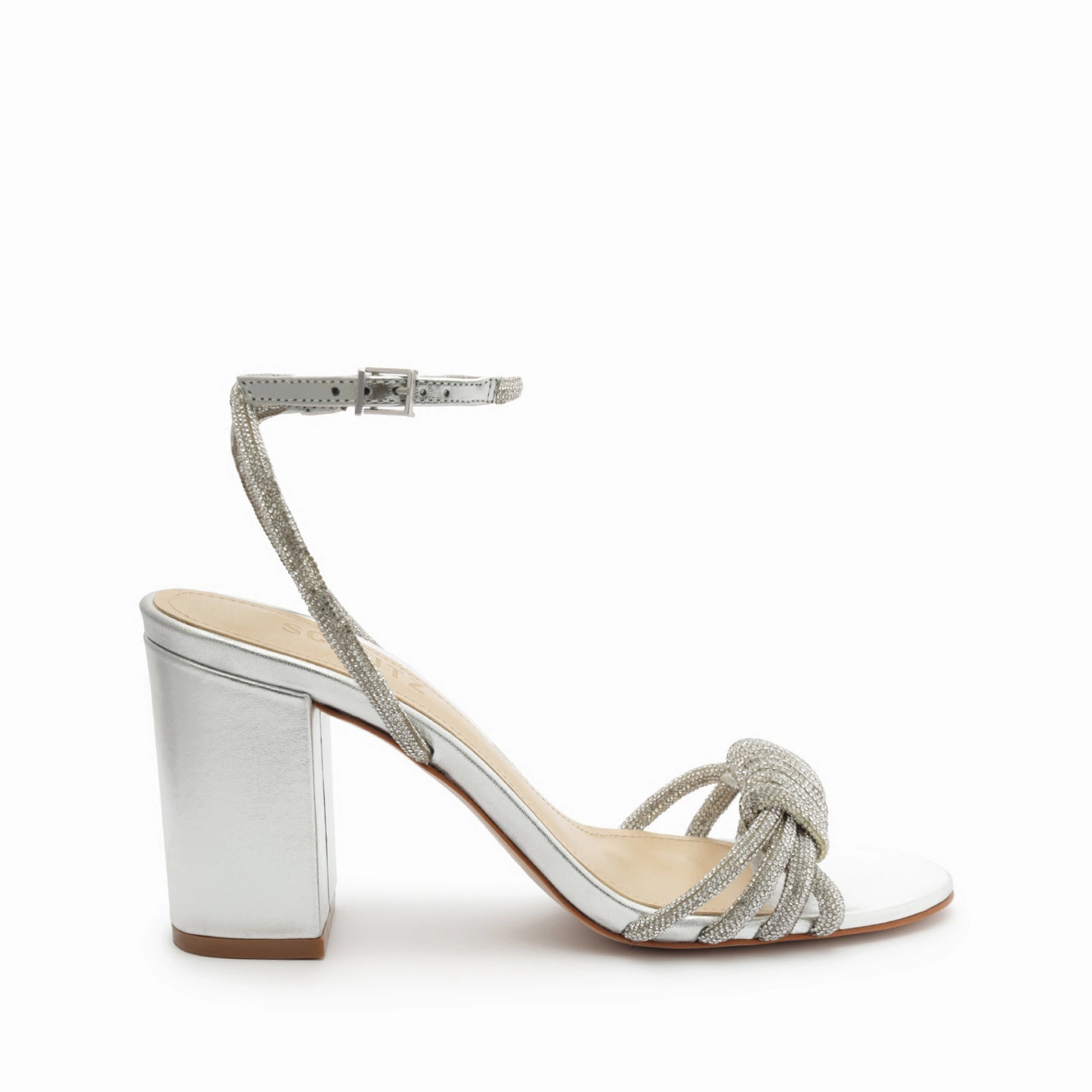 Everyday Function Express In Ease Jewell Block Metallic Nappa Leather Sandal