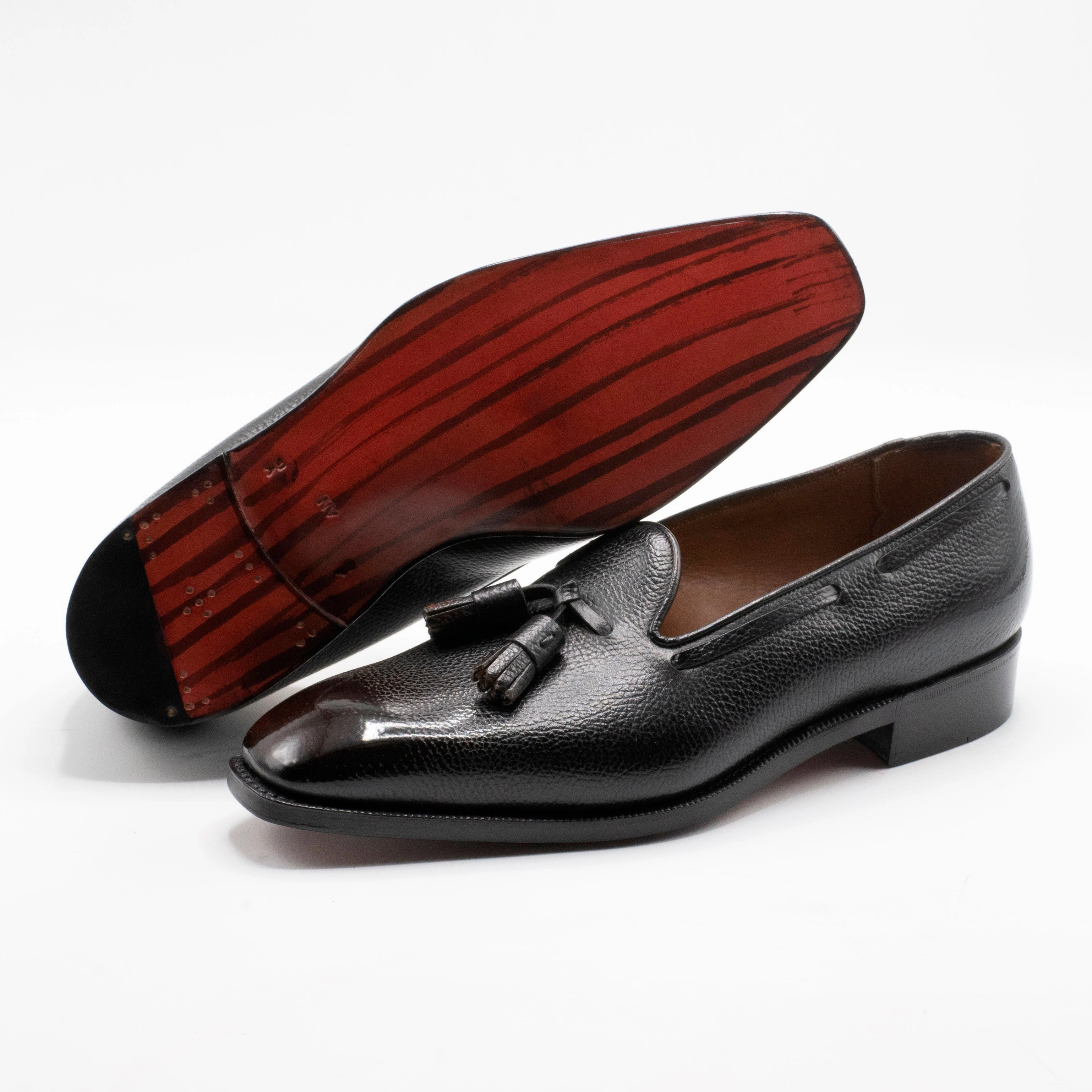 Joan Loafer Mto - Ebony 3D Patina Flowline Fashion