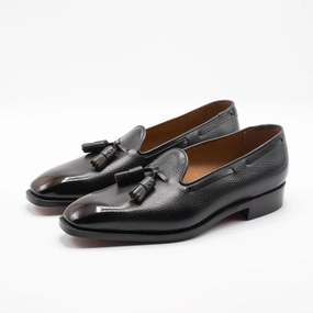 Joan Loafer Mto - Ebony 3D Patina Crafted Flow
