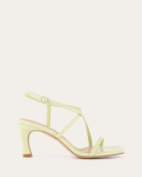 Jockey High Heel Sandals Honeydew Green Leather Gear For Today