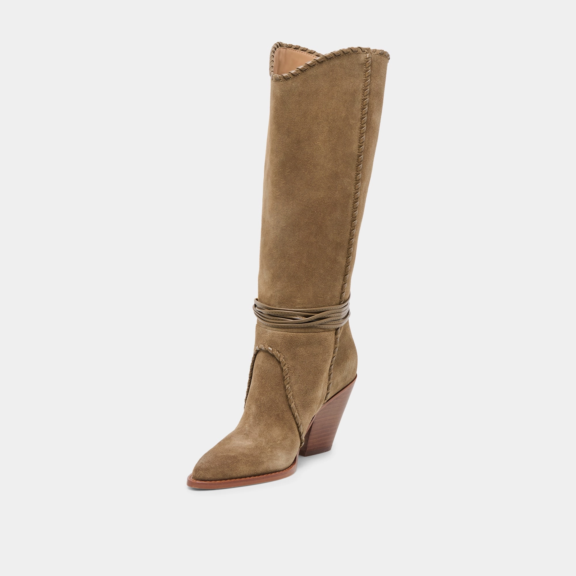 Jody Boots Olive Suede No-Fuss Fit