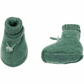 Joha Soft Wool Green Booties Future-Neutral