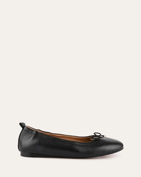 Jolie Casual Flats Black Leather Responsive Design