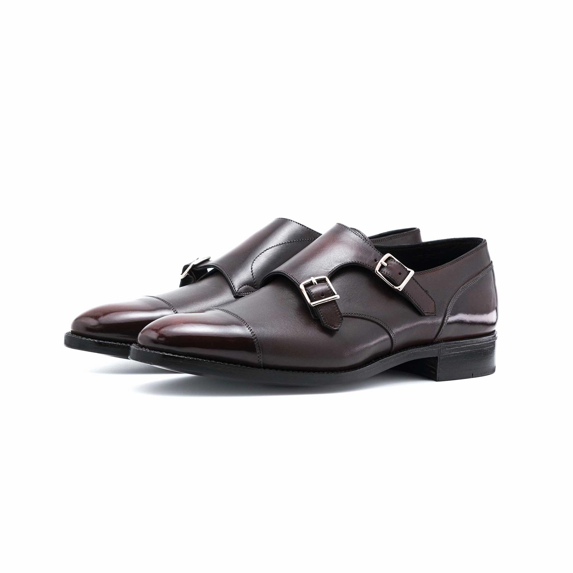 Urban Focus Joseph Double Monk Shoe Mto - Dark Mahogany