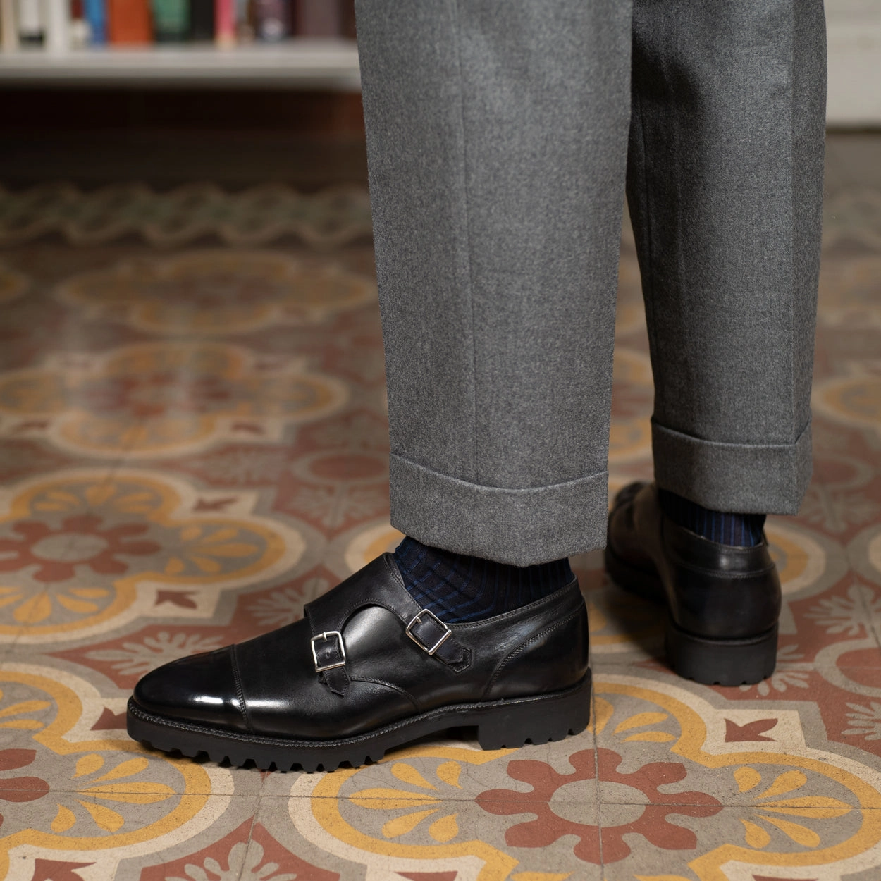 Joseph Double Monk Shoe Mto - Onyx Your Daily Layer Move All Day