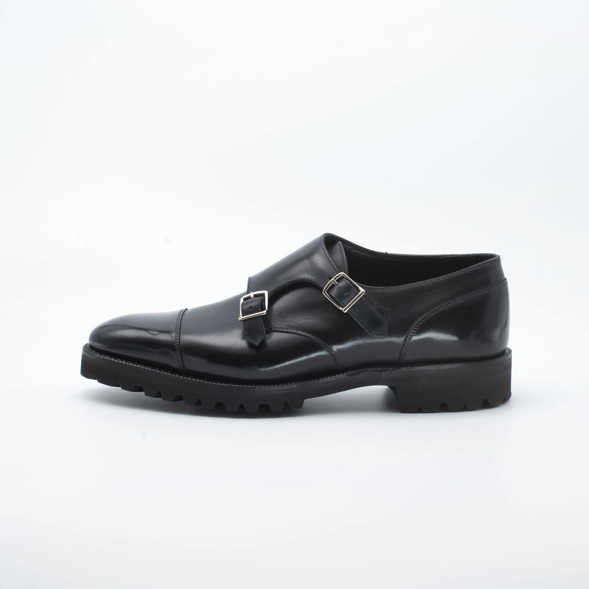 Cool And Essential Joseph Double Monk Shoe Mto - Onyx