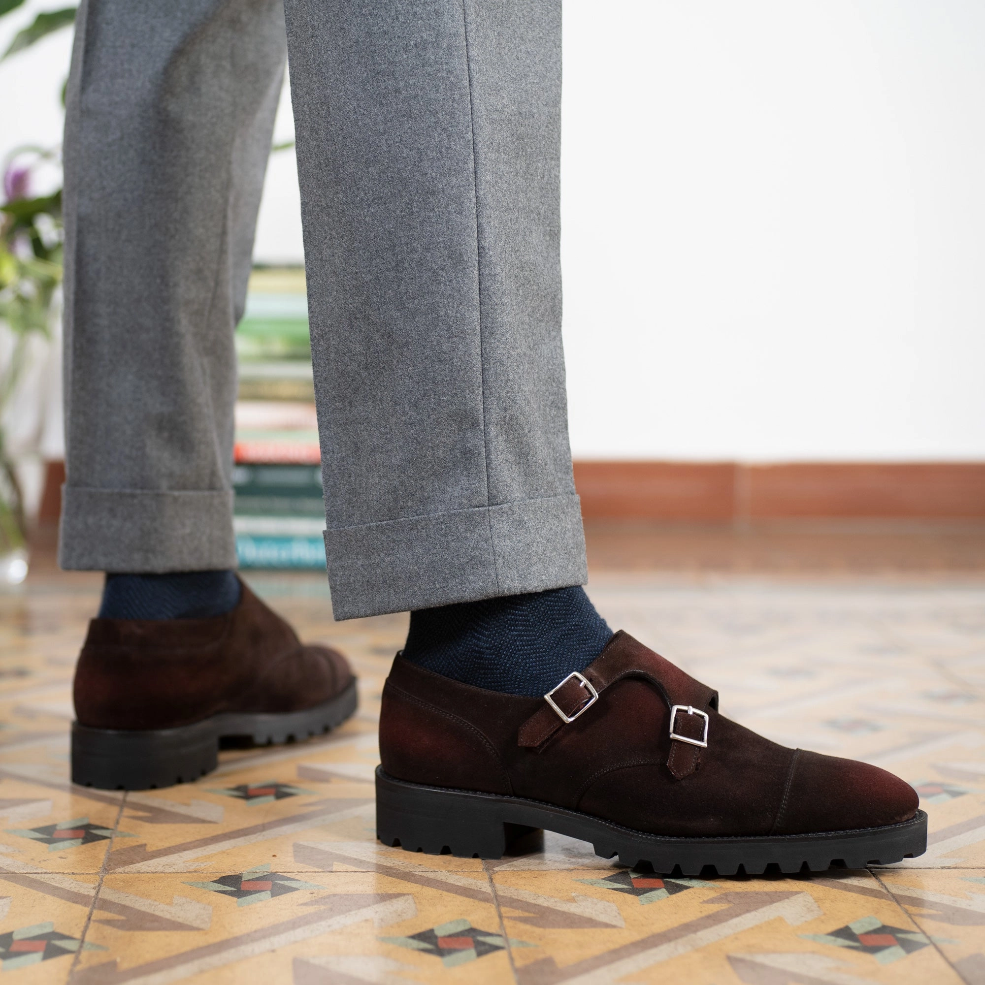 Joseph Double Monk Shoe Mto - Rioja Patina Active Lifestyle Gear Design-Led