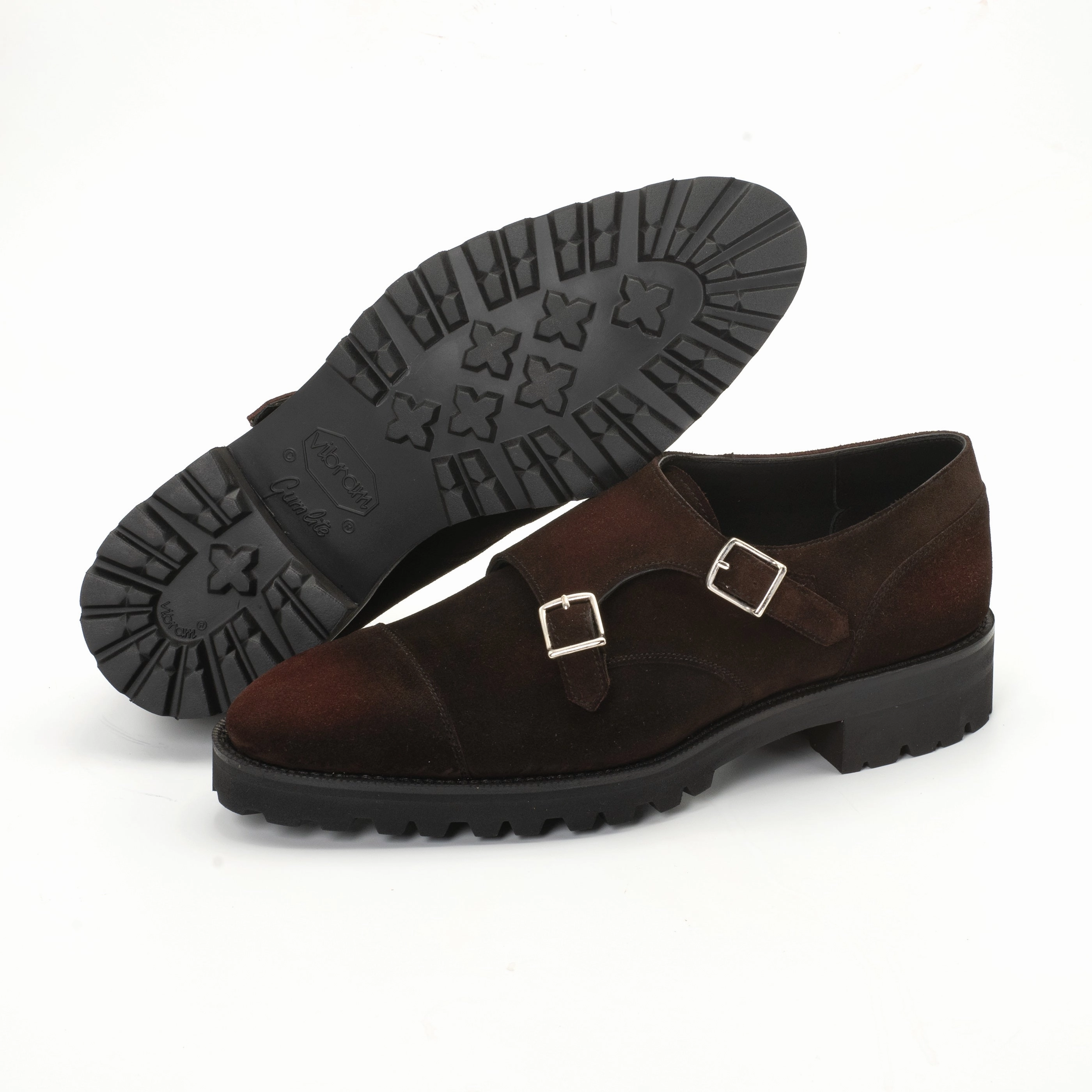 Clean-Forward Refined Flowwear Joseph Double Monk Shoe Mto - Rioja Patina