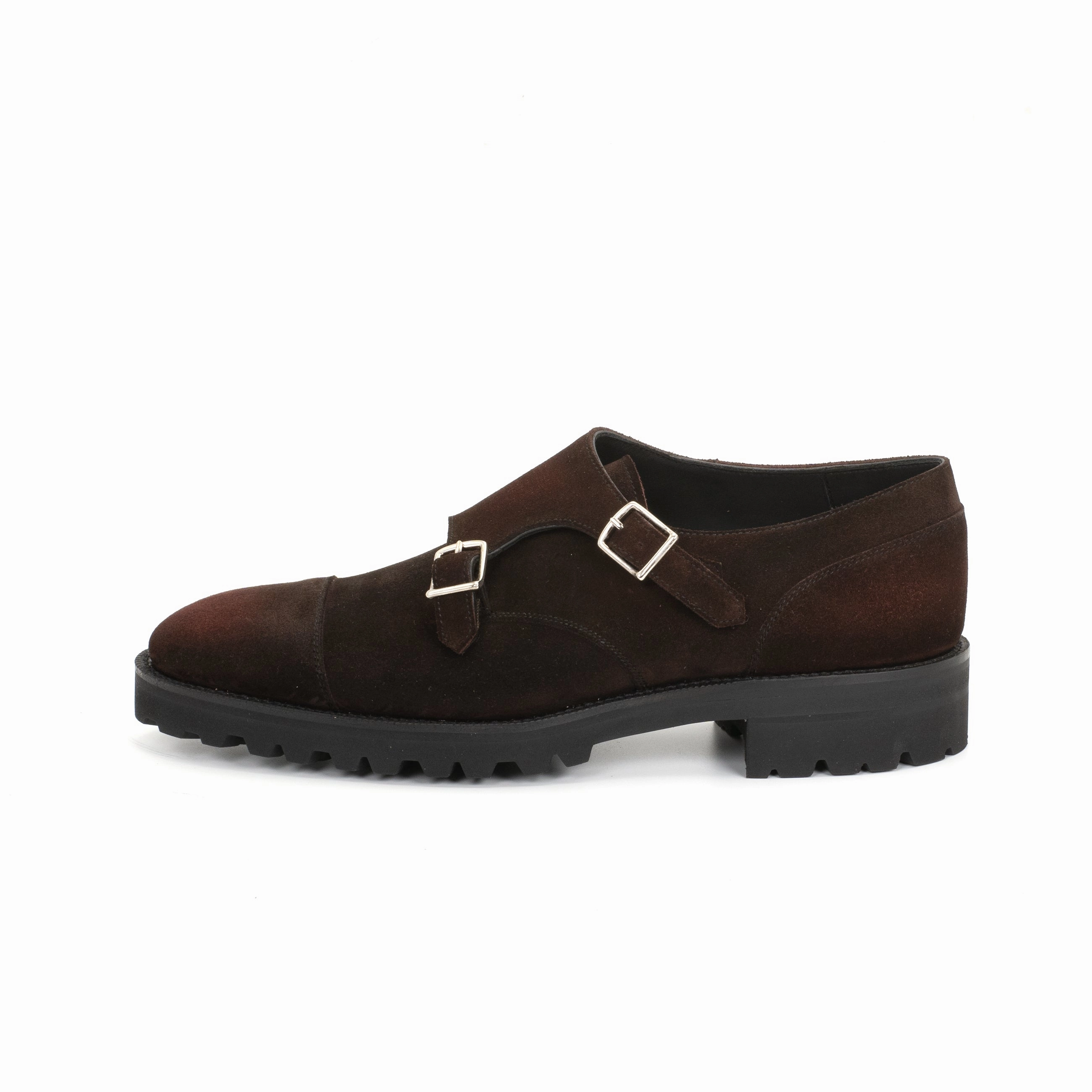 Joseph Double Monk Shoe Mto - Rioja Patina Bold Details